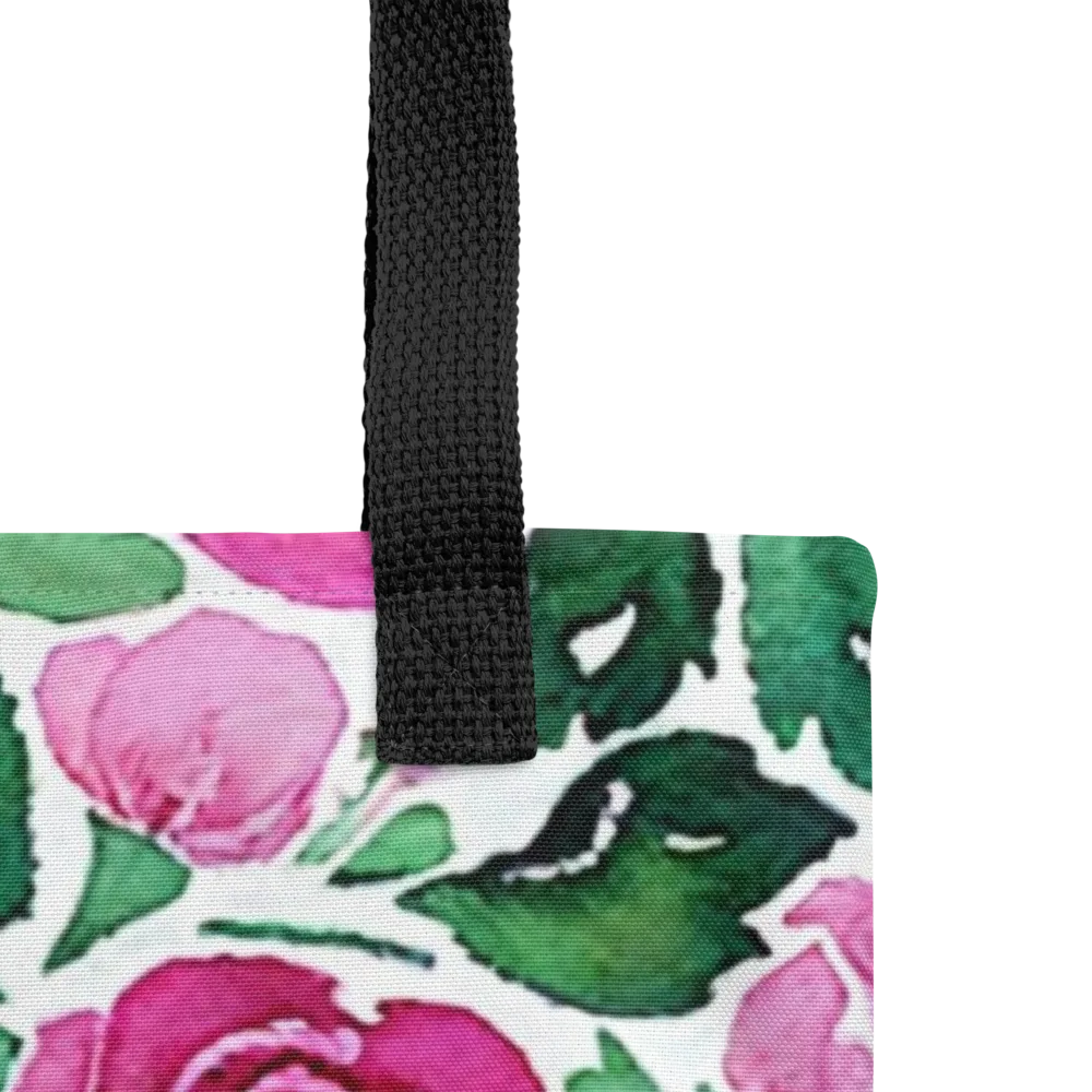 Magenta Rose Garden on Tote Bag — Product details