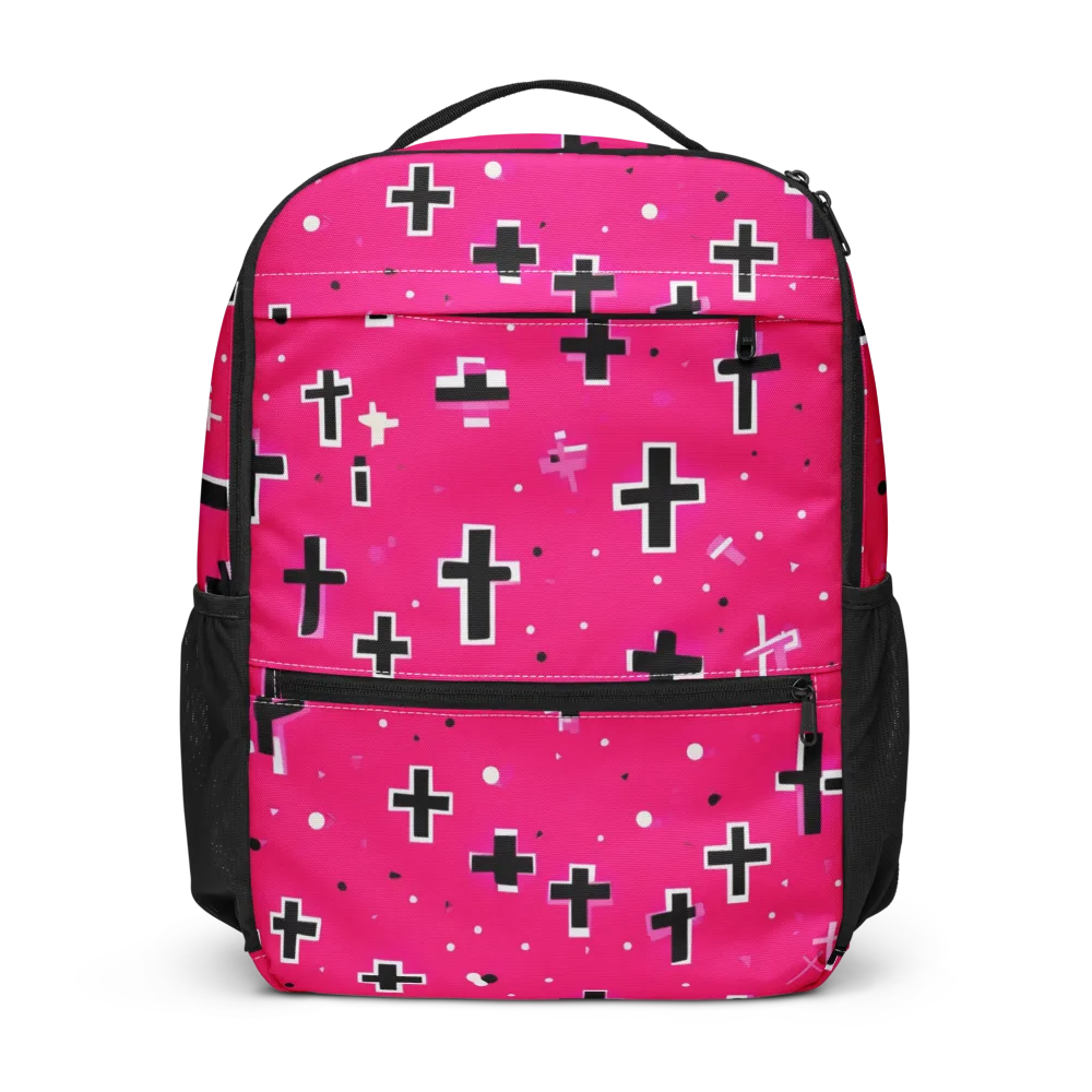 Hot Pink Revival on Utility Backpack — Front