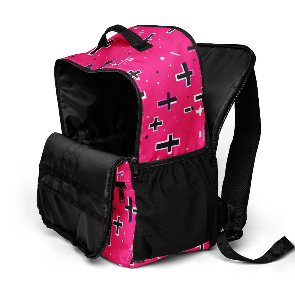 Hot Pink Revival on Utility Backpack — Product details 2