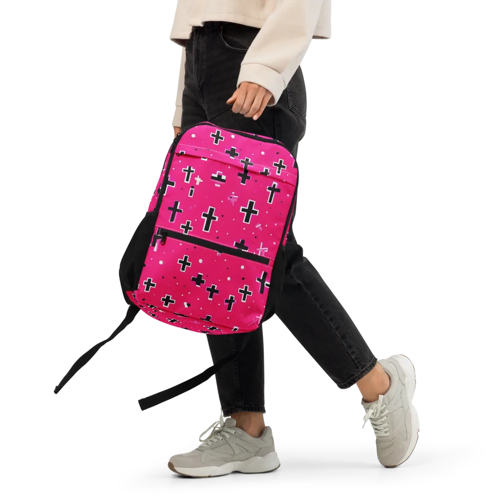 Hot Pink Revival on Utility Backpack — Front
