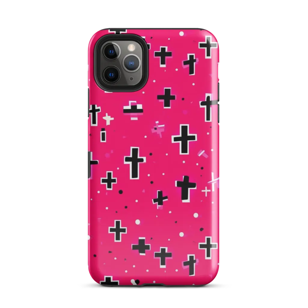 Hot Pink Revival on Tough Case for iPhone® — Front