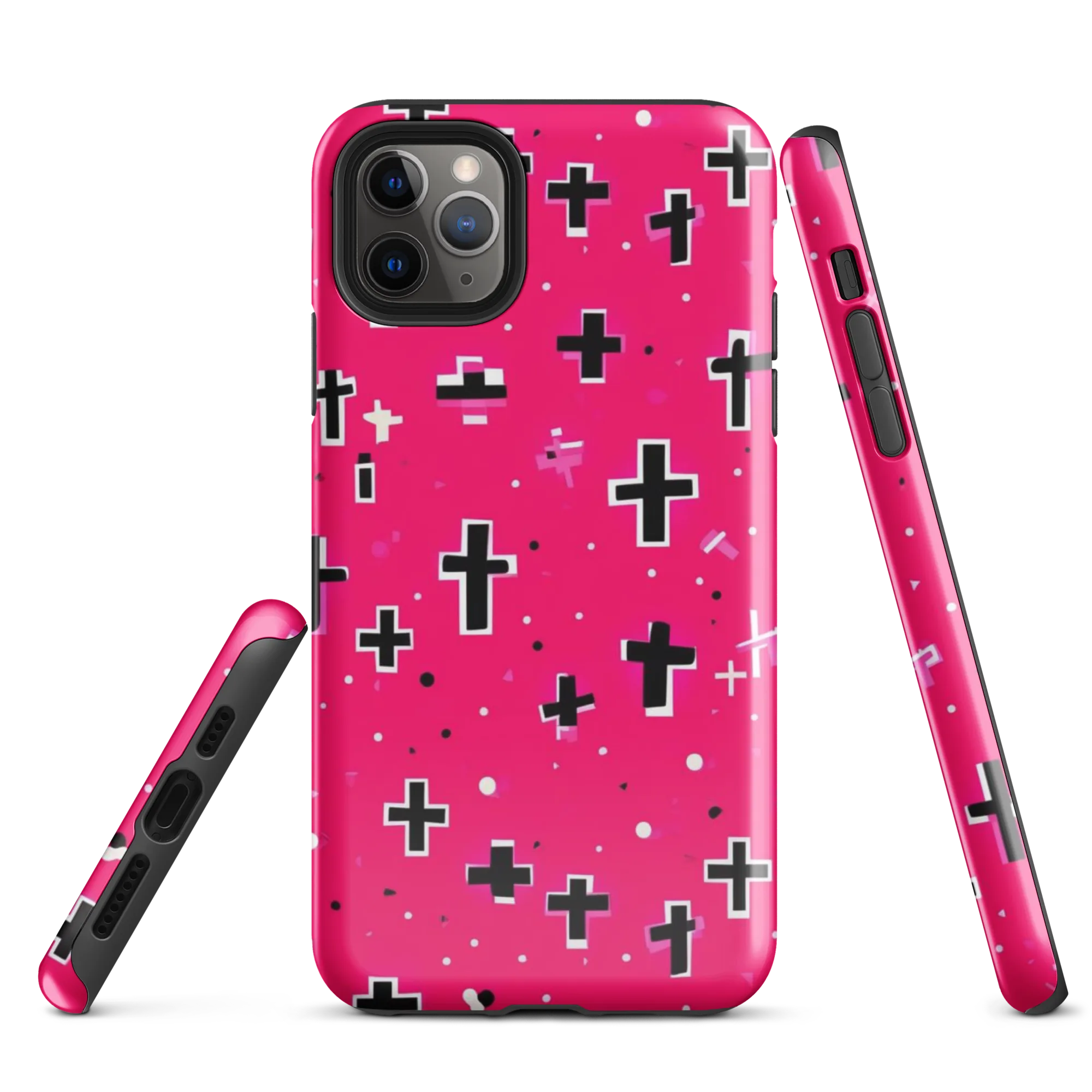 Hot Pink Revival on Tough Case for iPhone® — Front