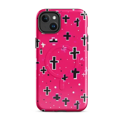 Hot Pink Revival on a MagSafe Tough Case for iPhone®