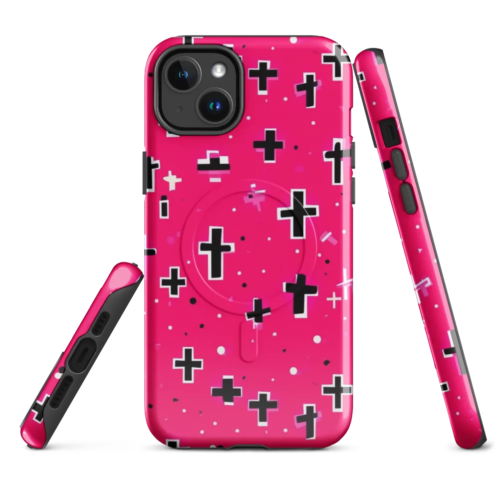 Hot Pink Revival on MagSafe Tough Case for iPhone® — Front