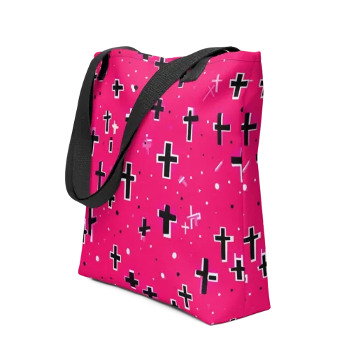 Hot Pink Revival on a Tote Bag