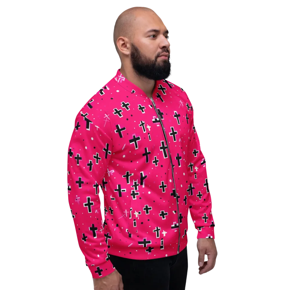 Hot Pink Revival on Bomber Jacket — Right