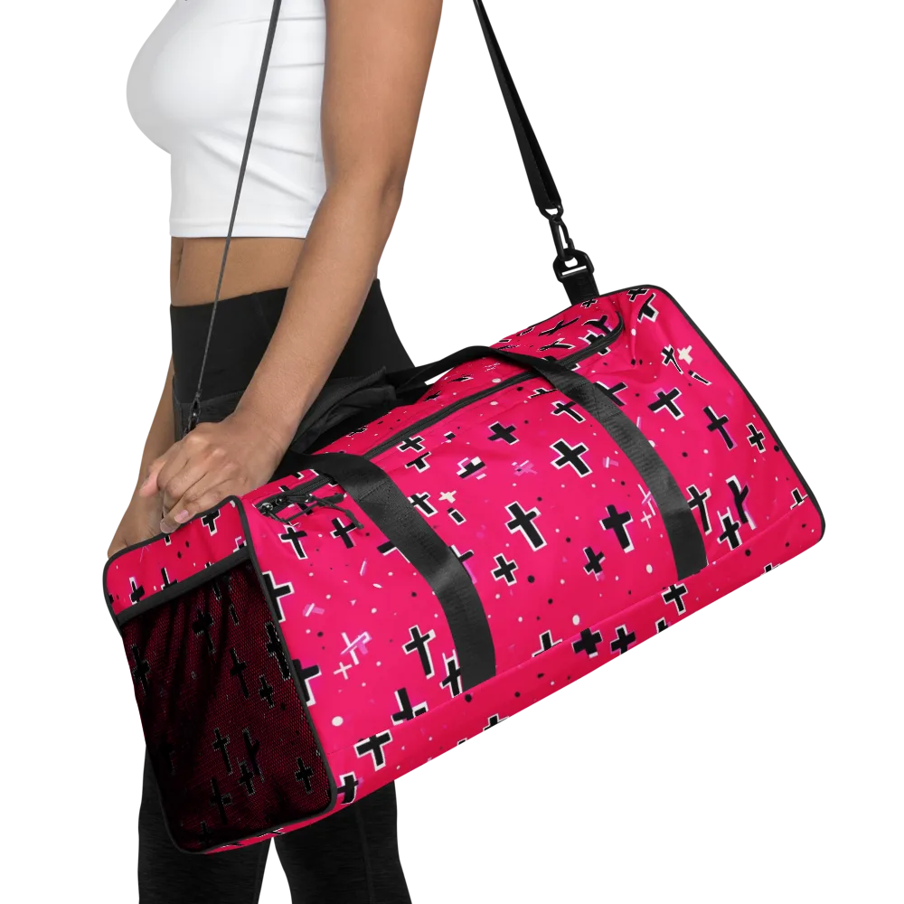 Hot Pink Revival on Duffle Bag — Front