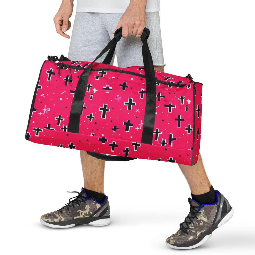 Hot Pink Revival on Duffle Bag — Front