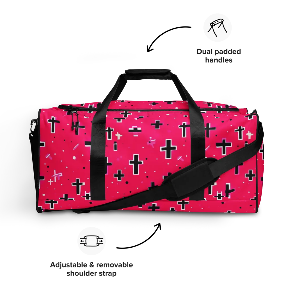 Hot Pink Revival on Duffle Bag — Front