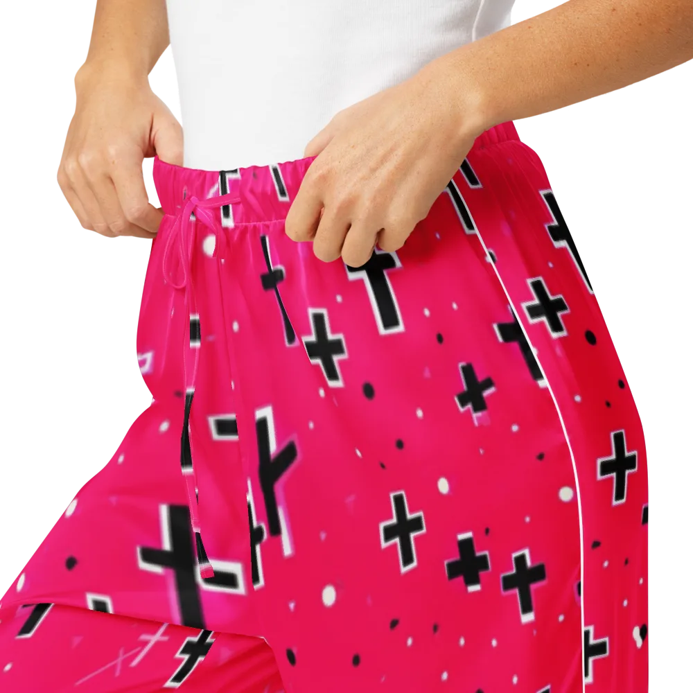 Hot Pink Revival on Women's Pajama Pants — Product details