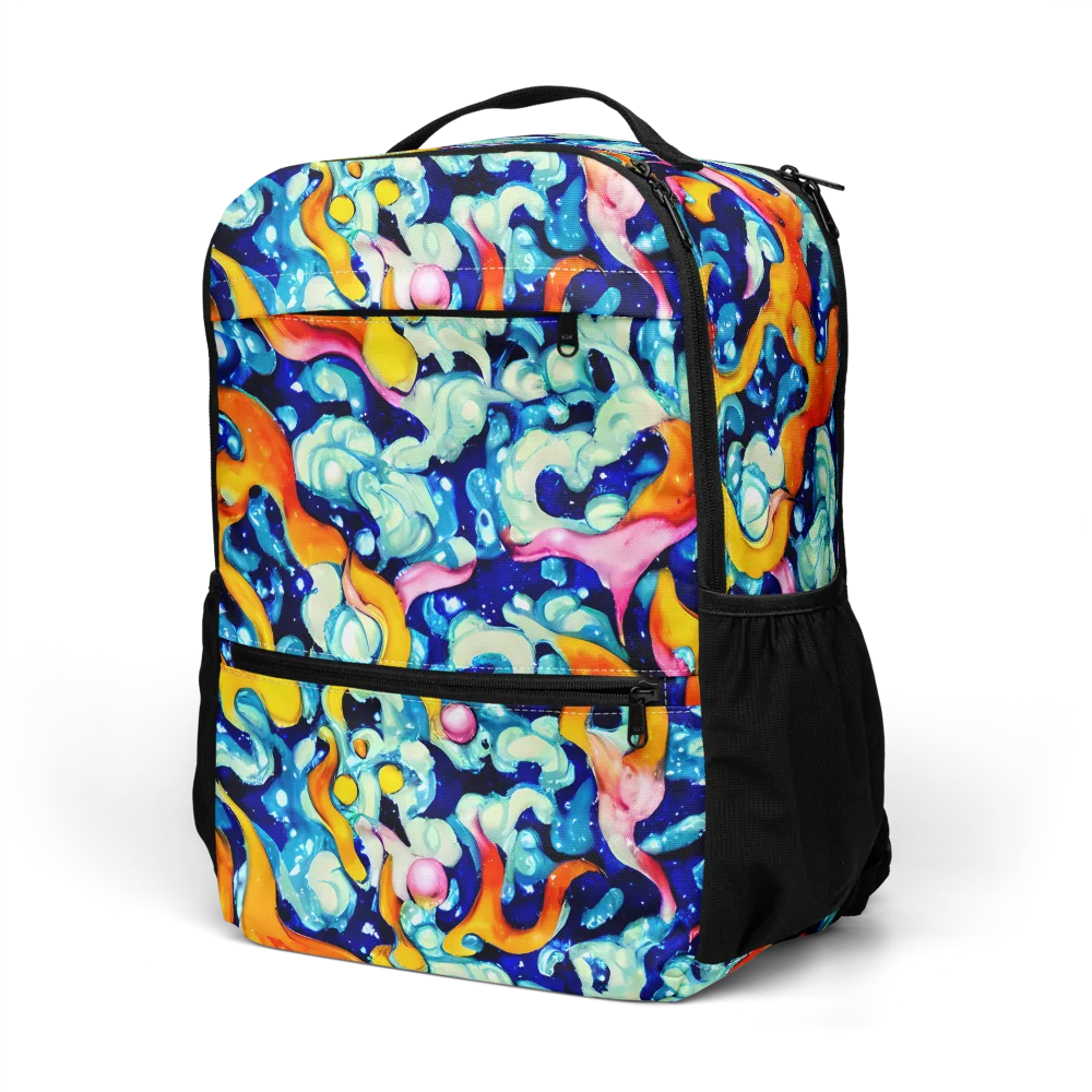 Saturated Splash on Utility Backpack — Left Front