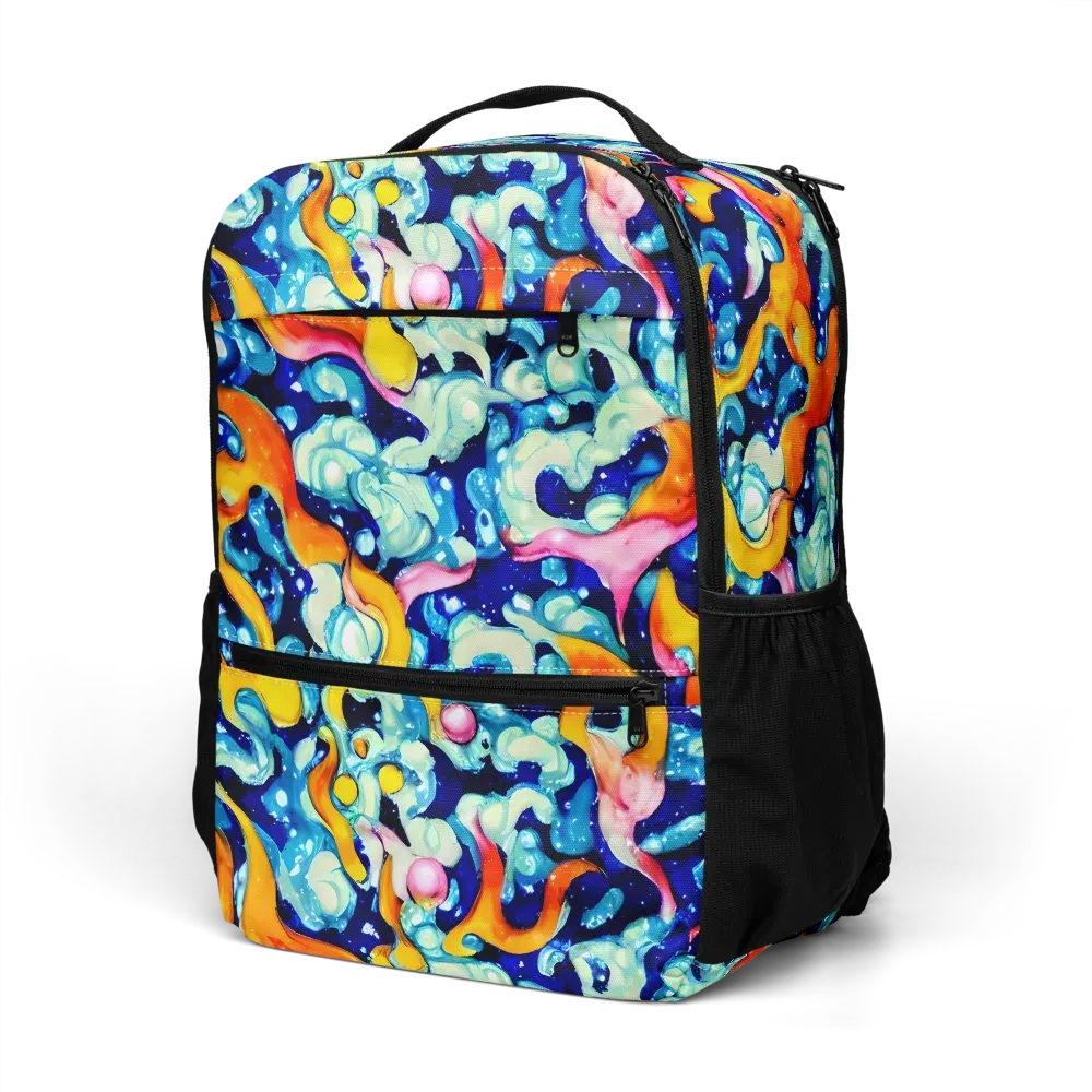 Saturated Splash on Utility Backpack — Left Front