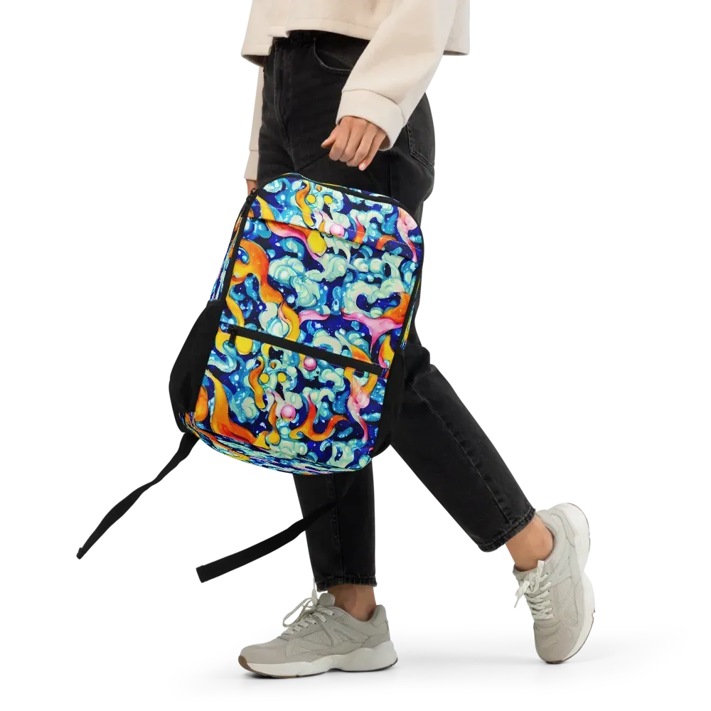 Saturated Splash on Utility Backpack — Front