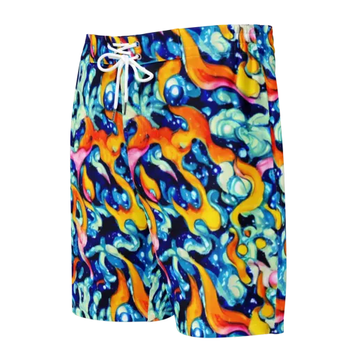 Saturated Splash on a Men's Board Shorts