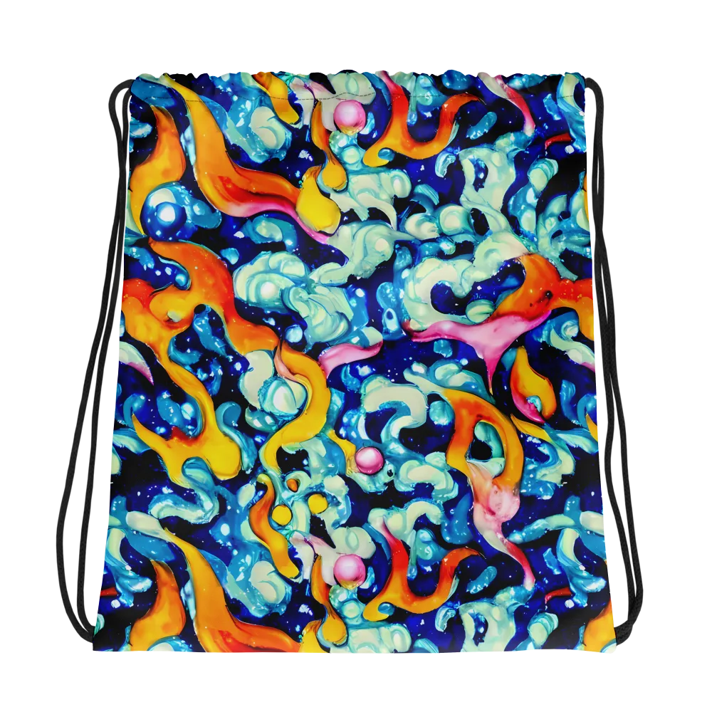 Saturated Splash on Drawstring Bag — Photo