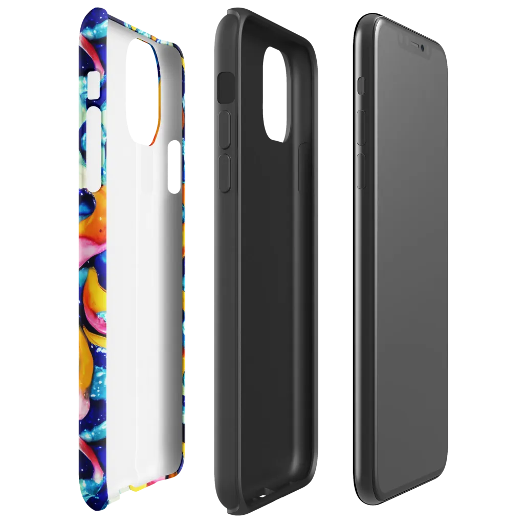 Saturated Splash on Tough Case for iPhone® — Right