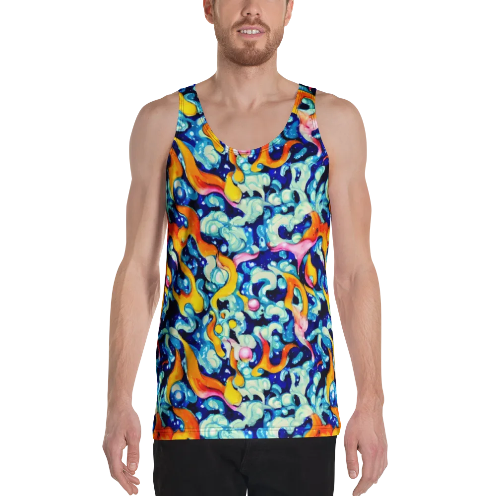 Saturated Splash on Men's Tank Top — Front