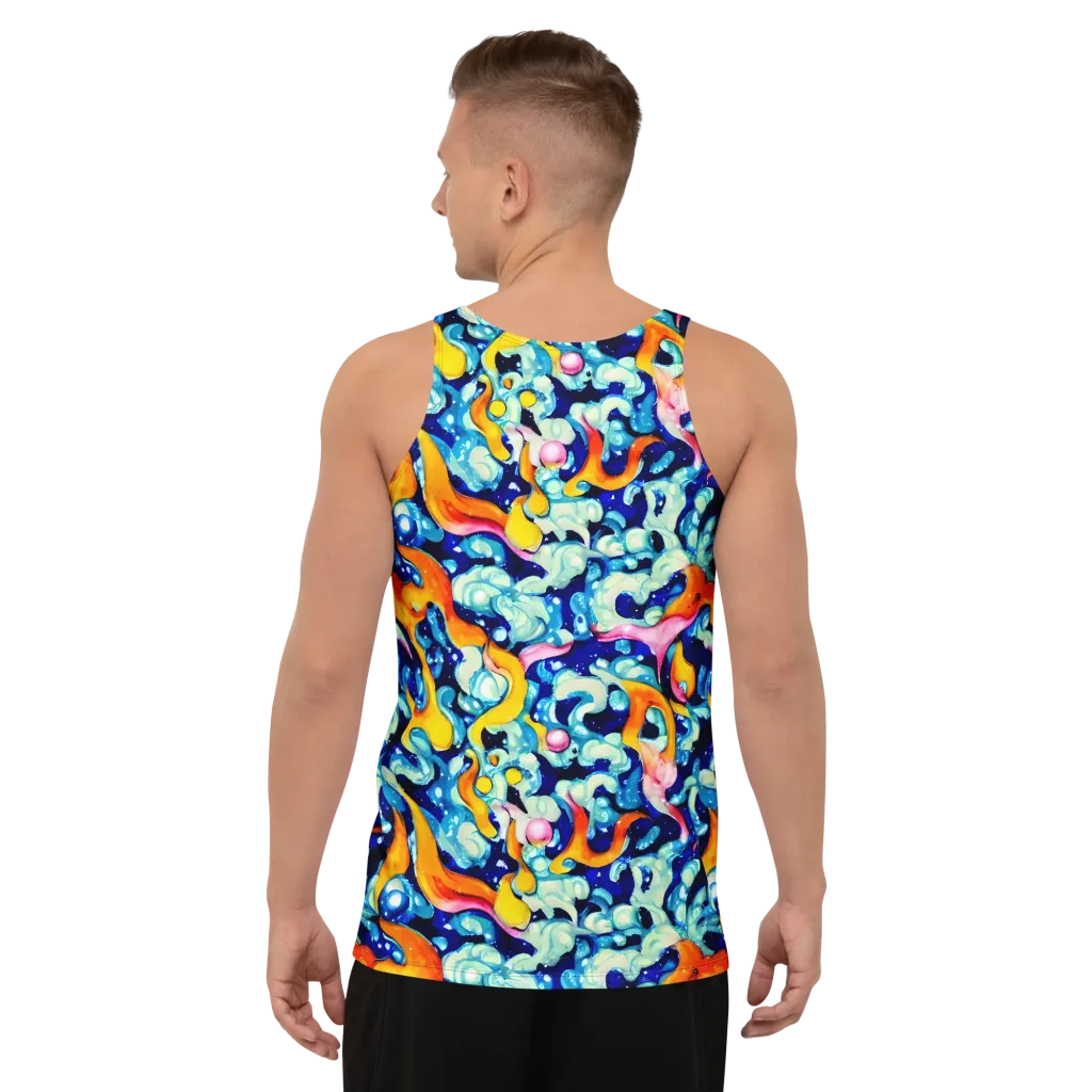 Saturated Splash on Men's Tank Top — Back