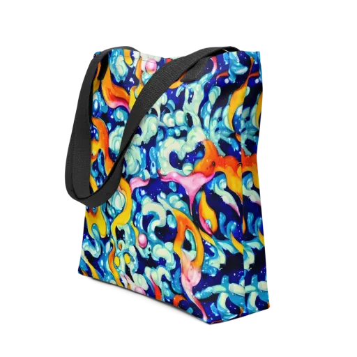 Saturated Splash on a Tote Bag