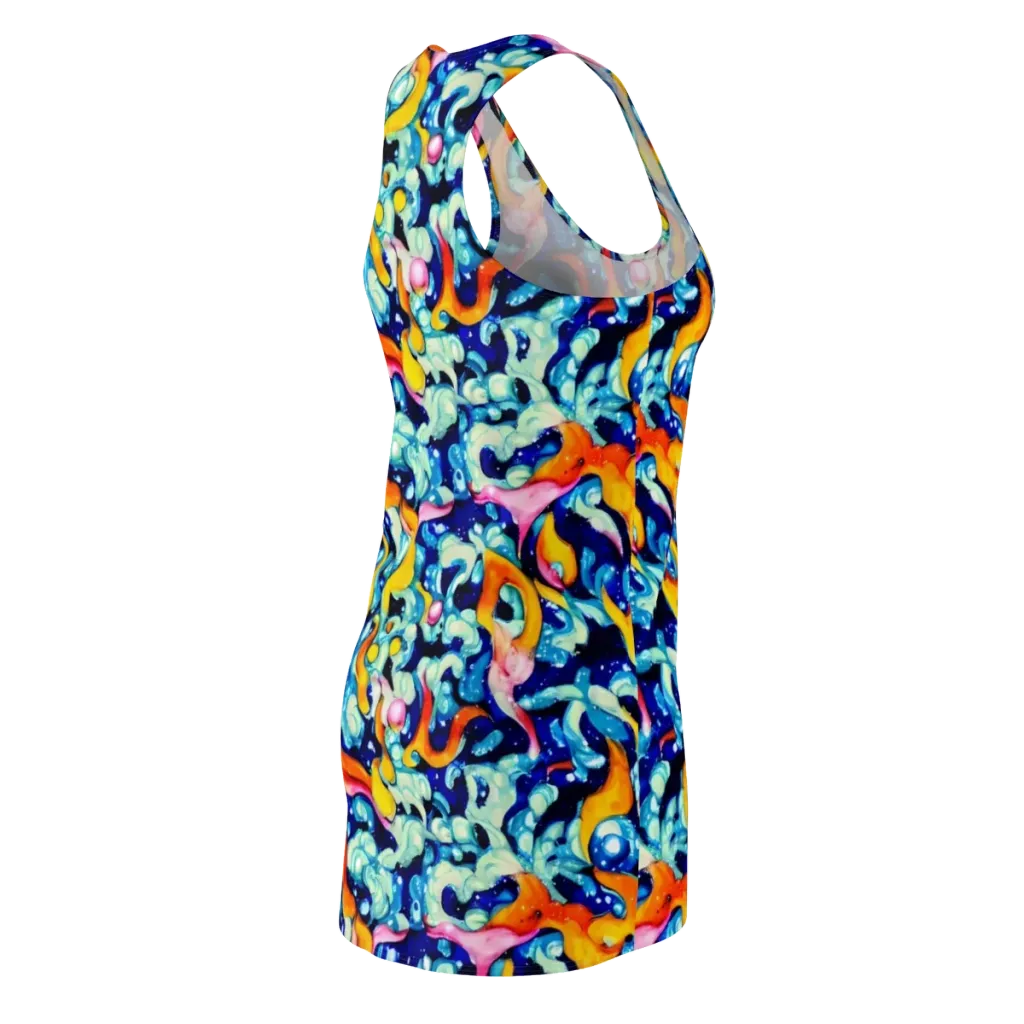 Saturated Splash on Racerback Dress — Back Side