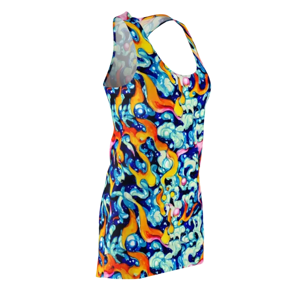 Saturated Splash on Racerback Dress — Front Side