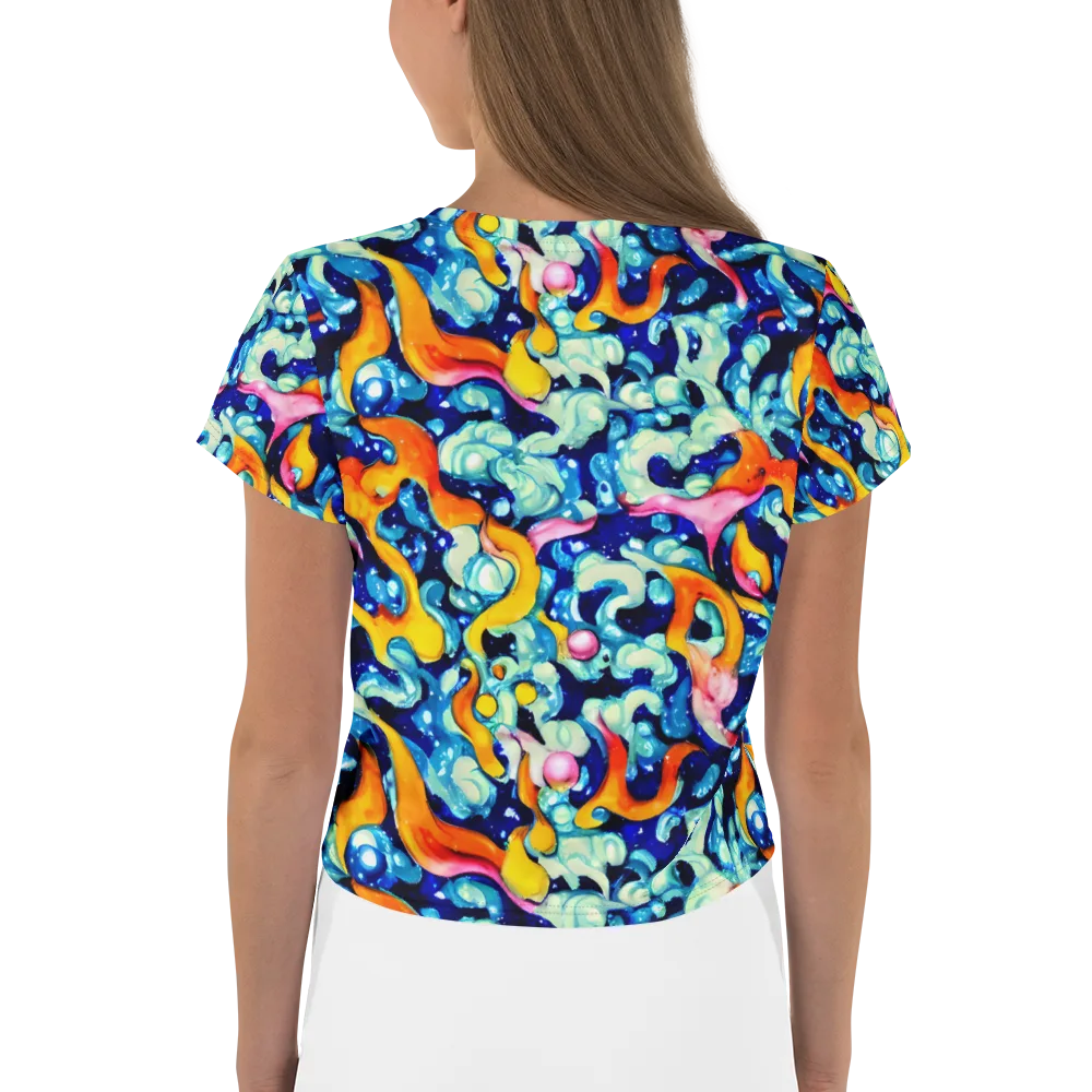 Saturated Splash on Crop Tee — Back