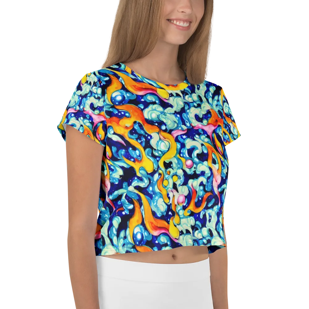 Saturated Splash on Crop Tee — Right