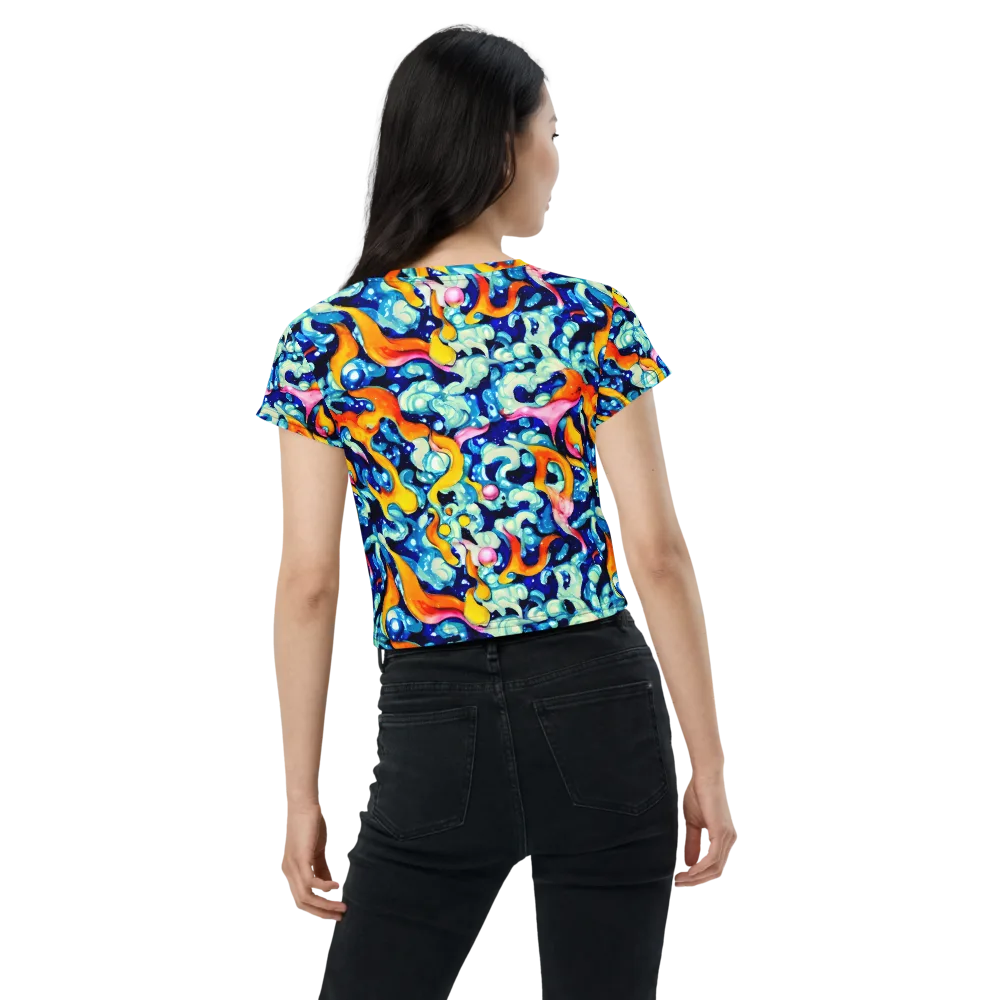 Saturated Splash on Crop Tee — Back