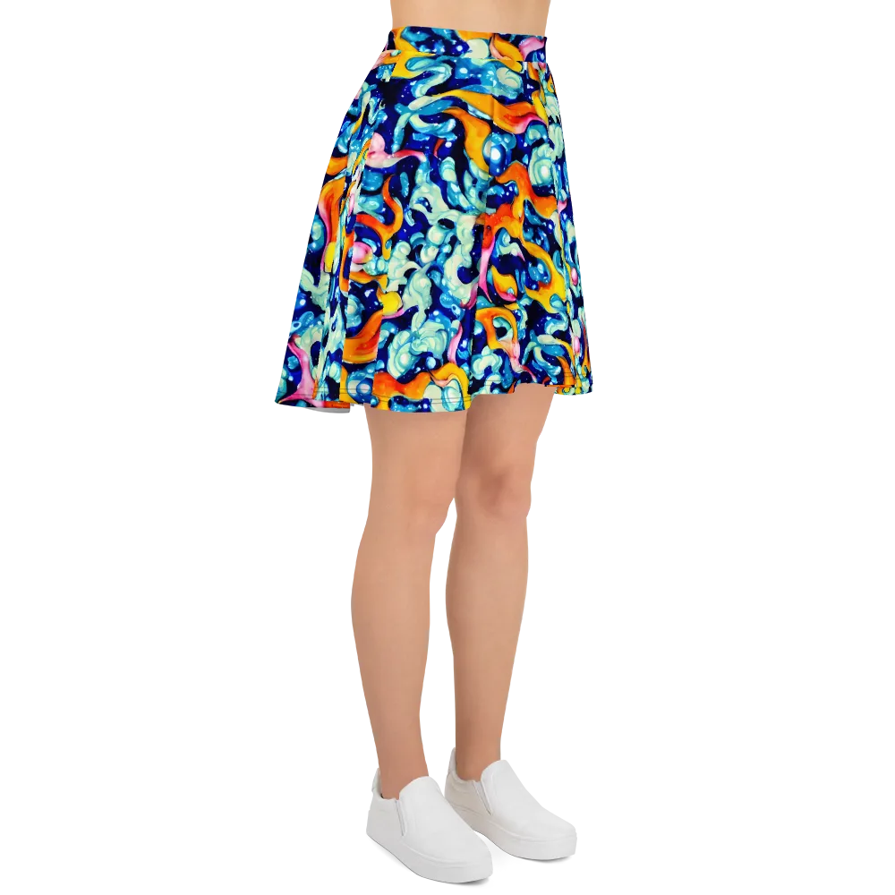 Saturated Splash on Skater Skirt — Right