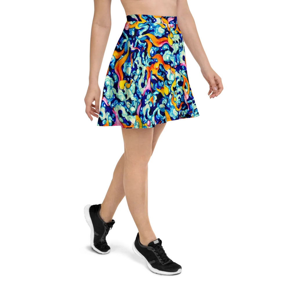 Saturated Splash on Skater Skirt — Right