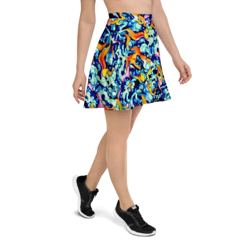 Saturated Splash on a Skater Skirt