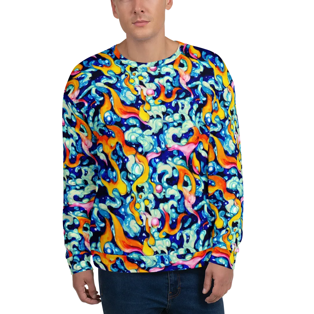 Saturated Splash on Sweatshirt — Front