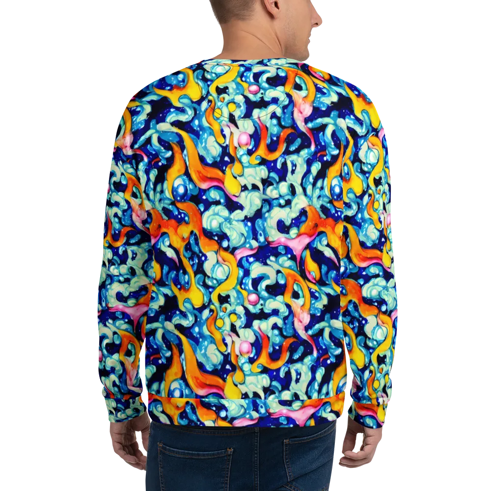 Saturated Splash on Sweatshirt — Back