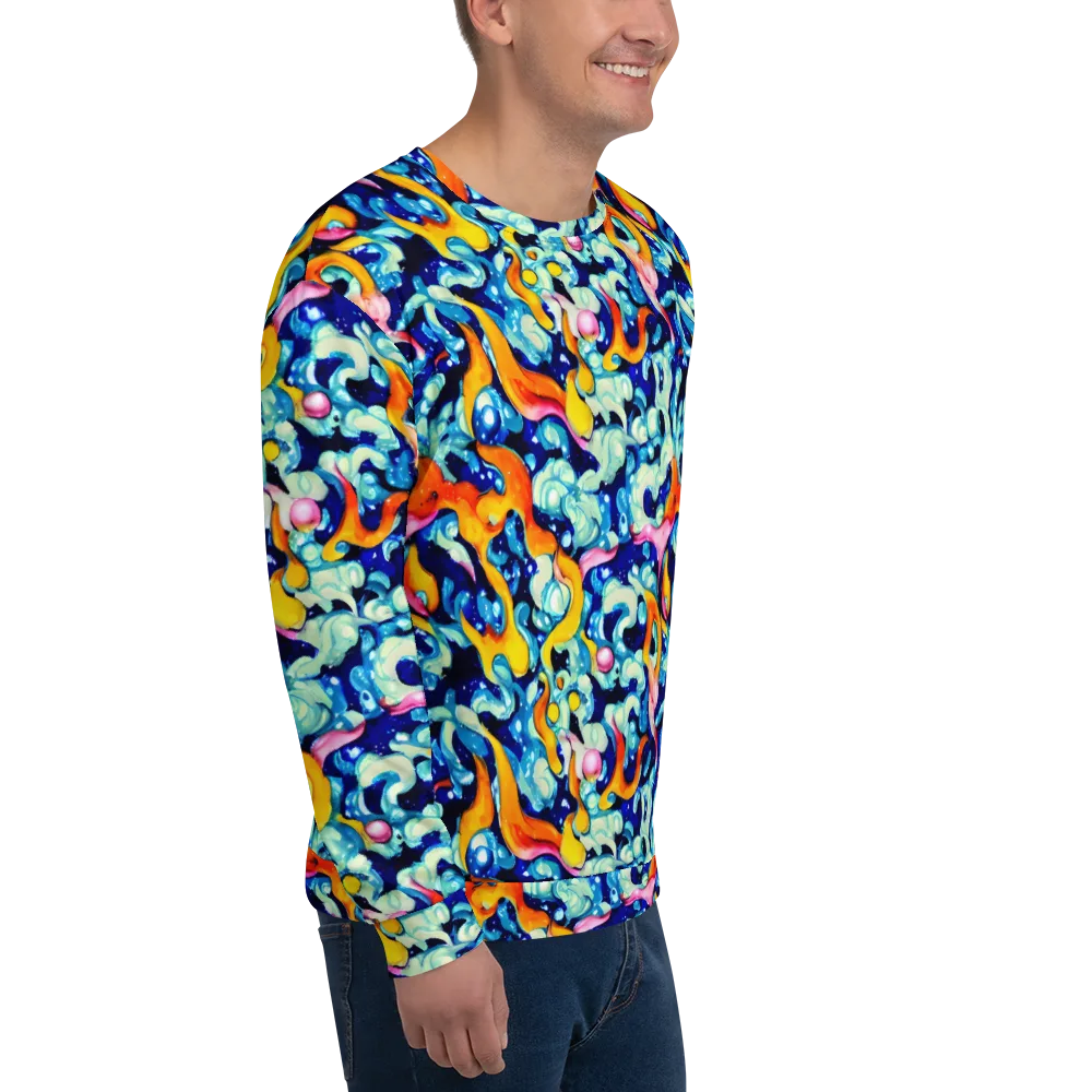 Saturated Splash on Sweatshirt — Right Front