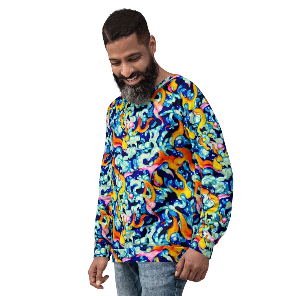 Saturated Splash on Sweatshirt — Left Front