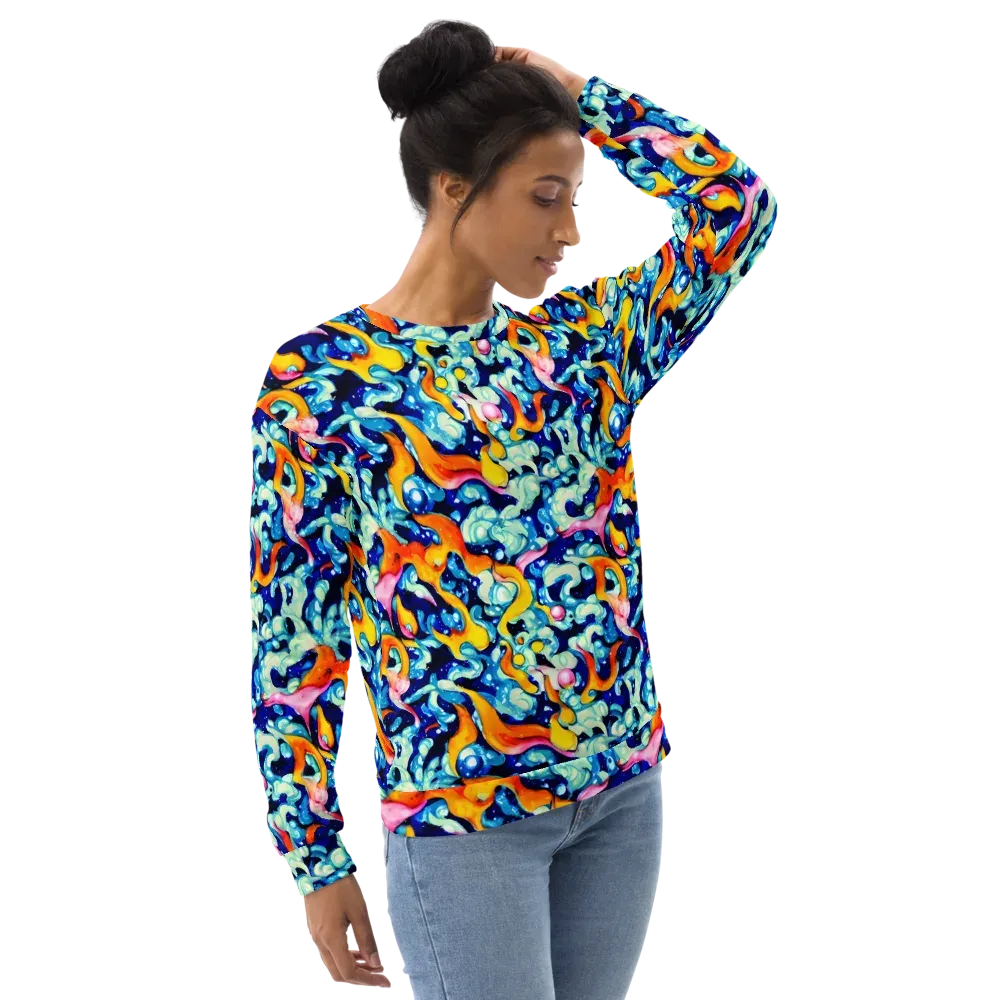 Saturated Splash on Sweatshirt — Right Front