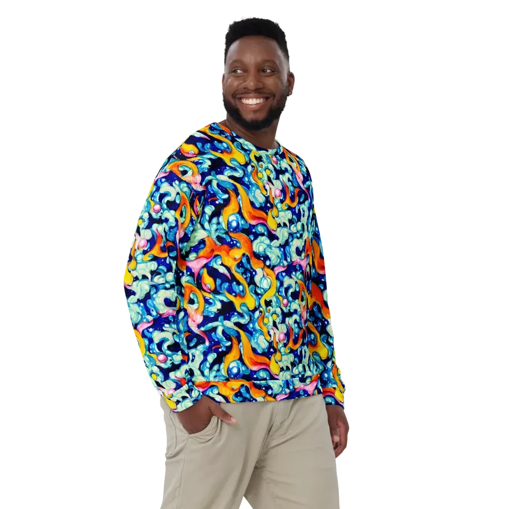 Saturated Splash on Sweatshirt — Front