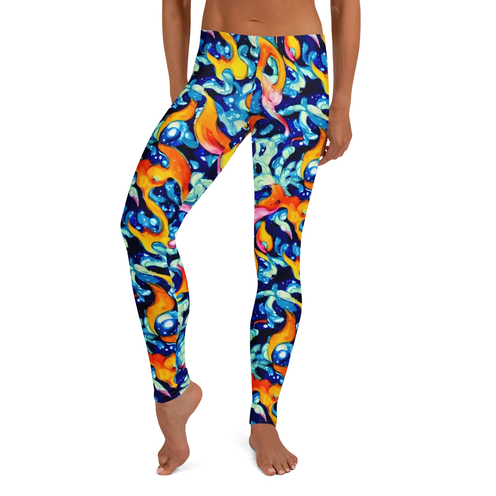 Saturated Splash on Leggings — Front