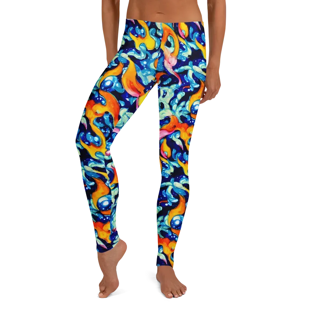 Saturated Splash on Leggings — Front