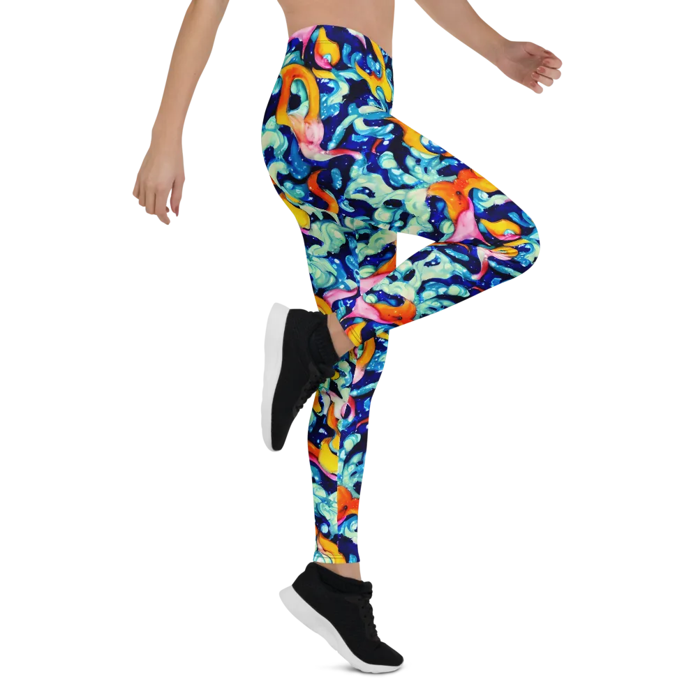 Saturated Splash on Leggings — Right