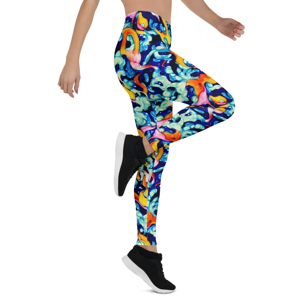 Saturated Splash on Leggings — Right