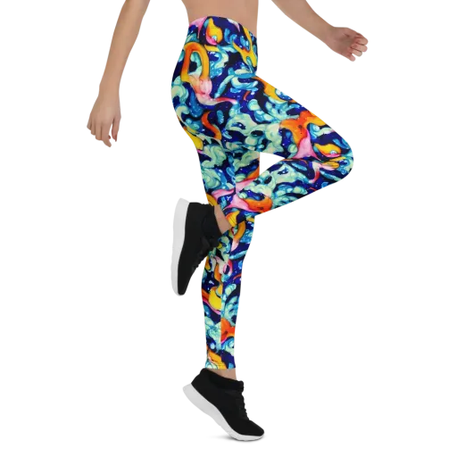 Saturated Splash on a Leggings