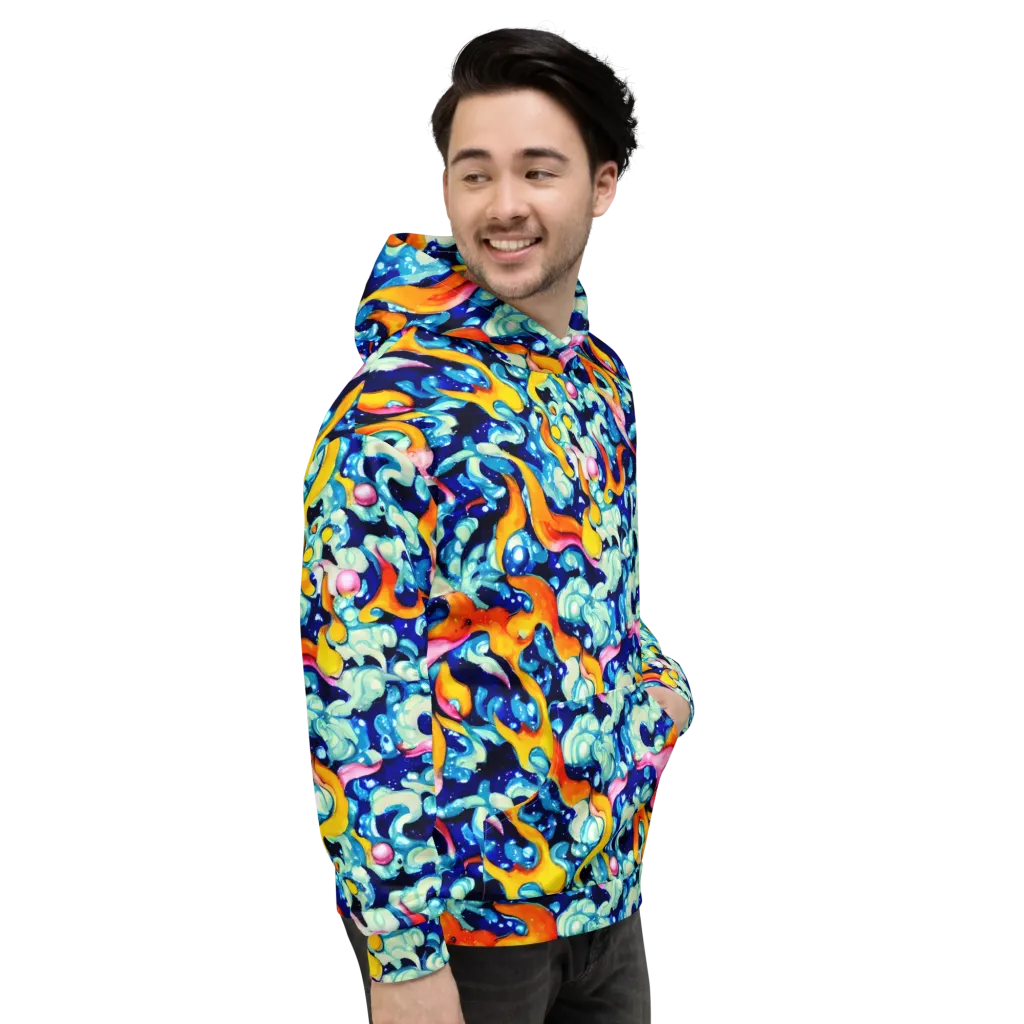 Saturated Splash on Hoodie — Right