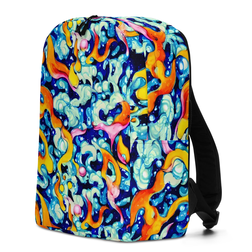 Saturated Splash on Minimalist Backpack — Left