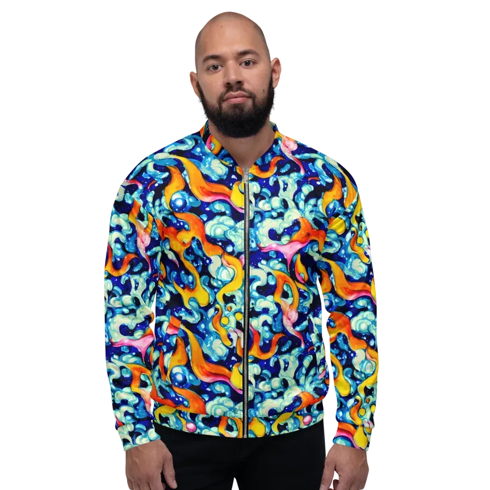 Saturated Splash on Bomber Jacket — Front