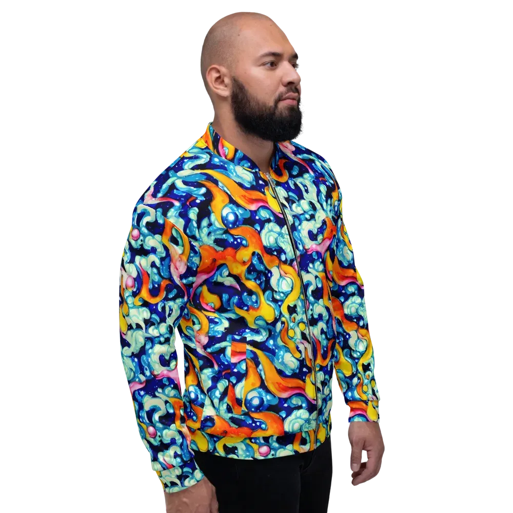 Saturated Splash on Bomber Jacket — Right