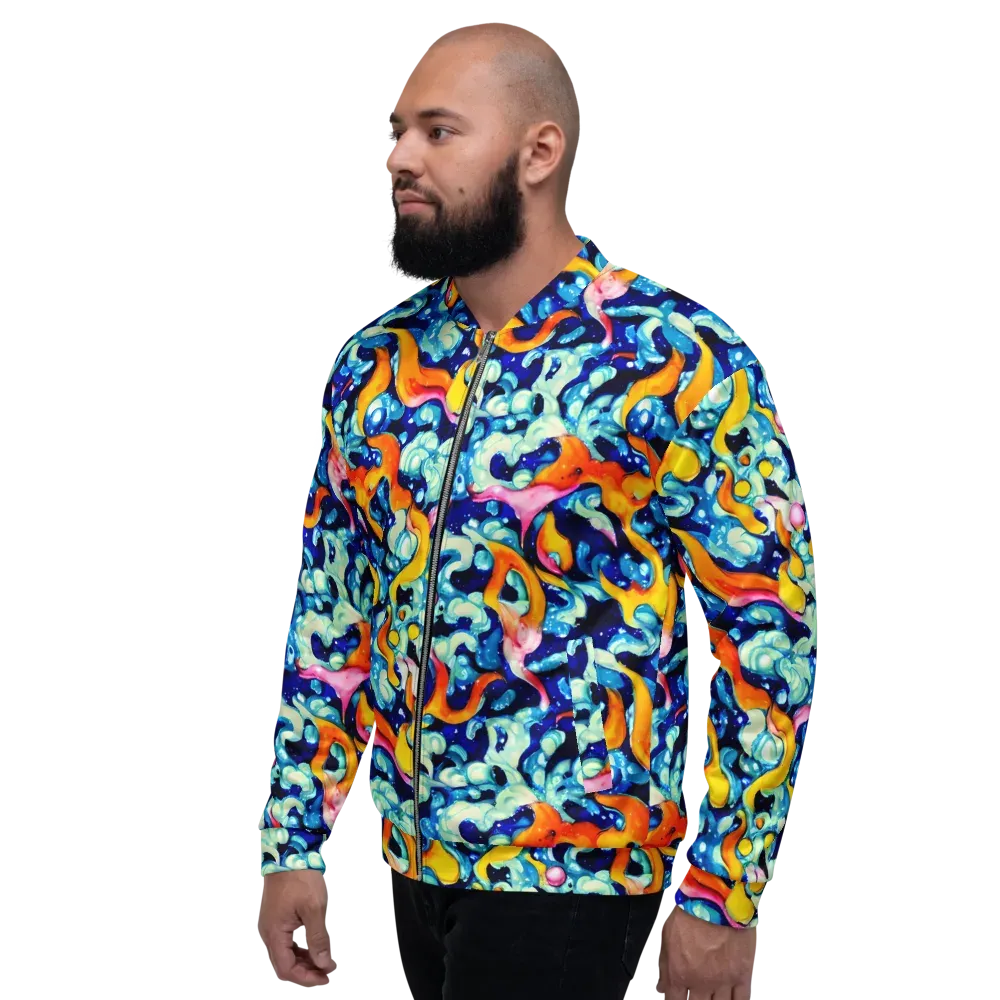 Saturated Splash on Bomber Jacket — Left