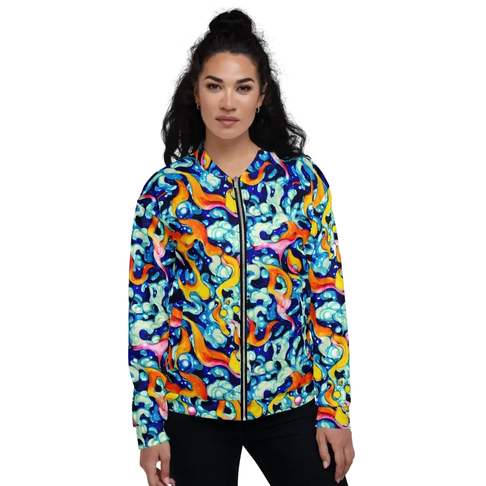 Saturated Splash on Bomber Jacket — Front