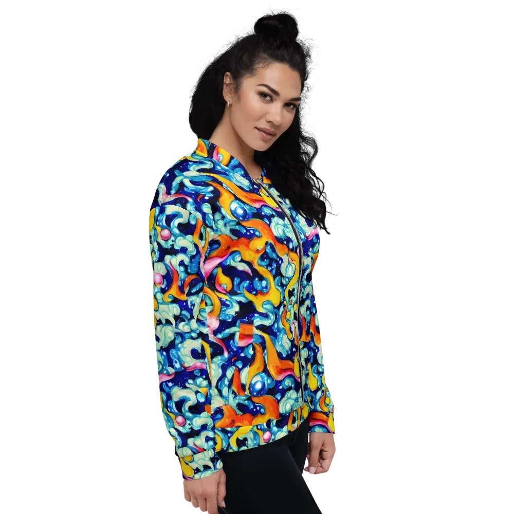 Saturated Splash on Bomber Jacket — Right