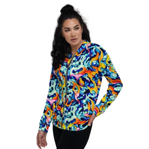 Saturated Splash on a Bomber Jacket